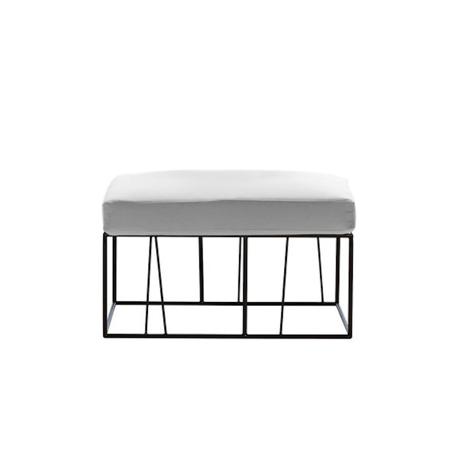 Herve Table Ottoman (cushions) With Painted Steel Structure by Driade Tables